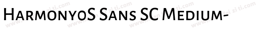 Harmony0S Sans SC Medium字体转换